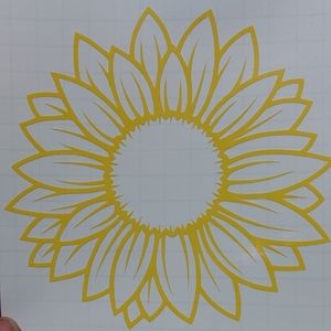 Sunflower car decal